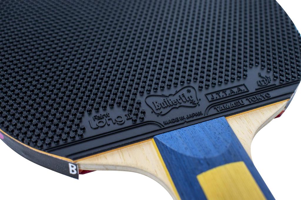Butterfly Table Tennis Rubber Feint LONG2 OX Tub Height 1 Piece 00200 Black (No Sponge)