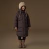 hacikis Kids' Mid-Length Hooded Down Jacket