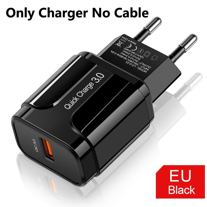 18w Quick Charger 3.0 USB Charger Type C Cable For OPPO A93 A83 A73 A53 A32 A72 A91 A92S Realme F17 7 6 5 Pro USB C Fast Charger