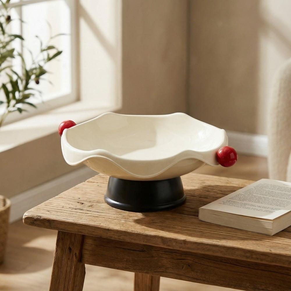 Spherical Handle Fruit Snack Tray Dried Fruit Plate Display Plate Candy Storage Basket  Picnic