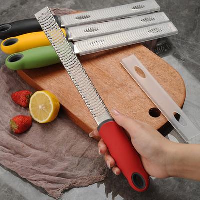 Fruit Grater Lemon Zester with Non-Slip Handle Sharp Blade Design Food Preparation Cheese Grater Kitchen Slicer Accessories