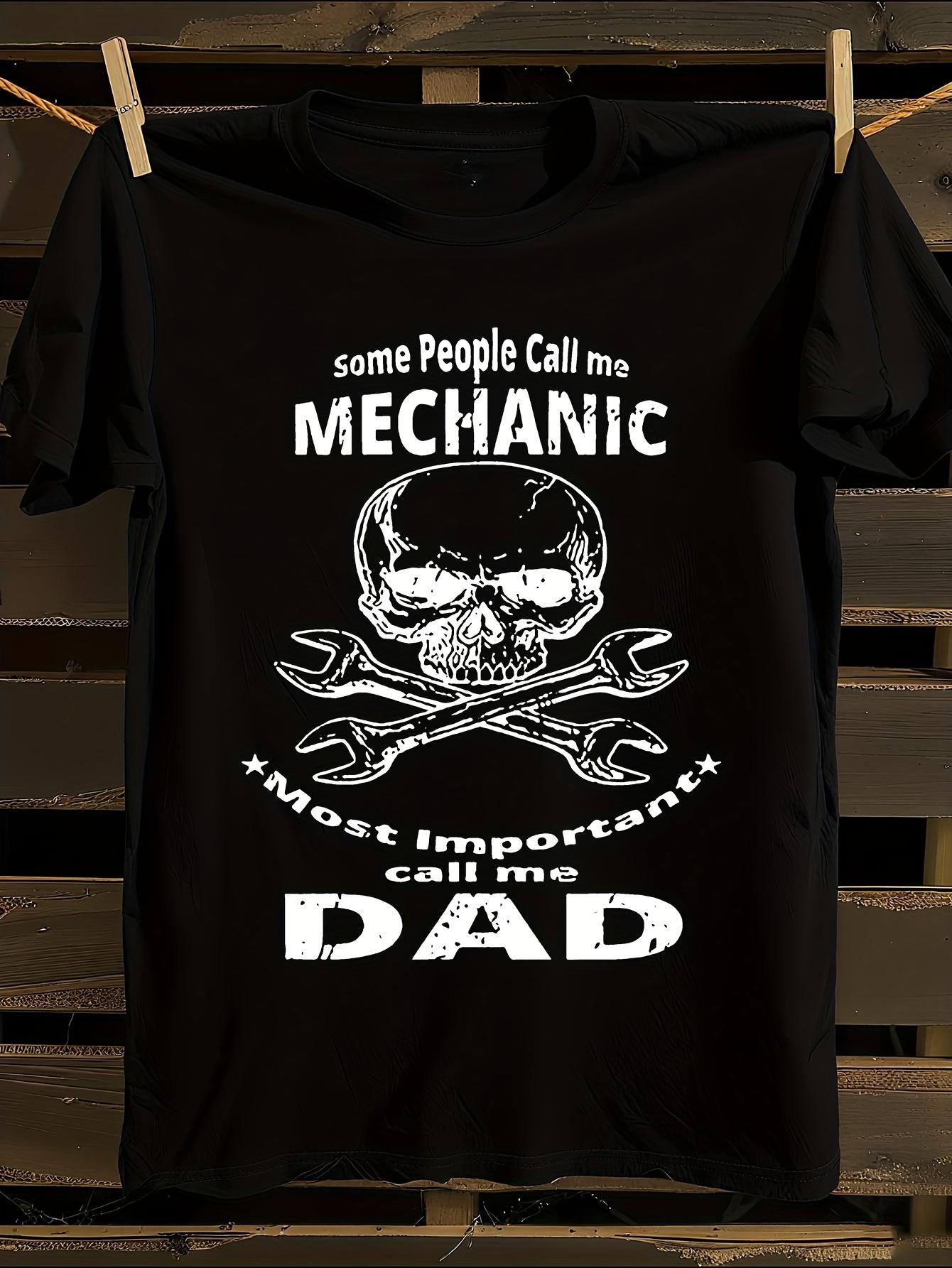 and WoMechanic Dad Graphic T-shirt L