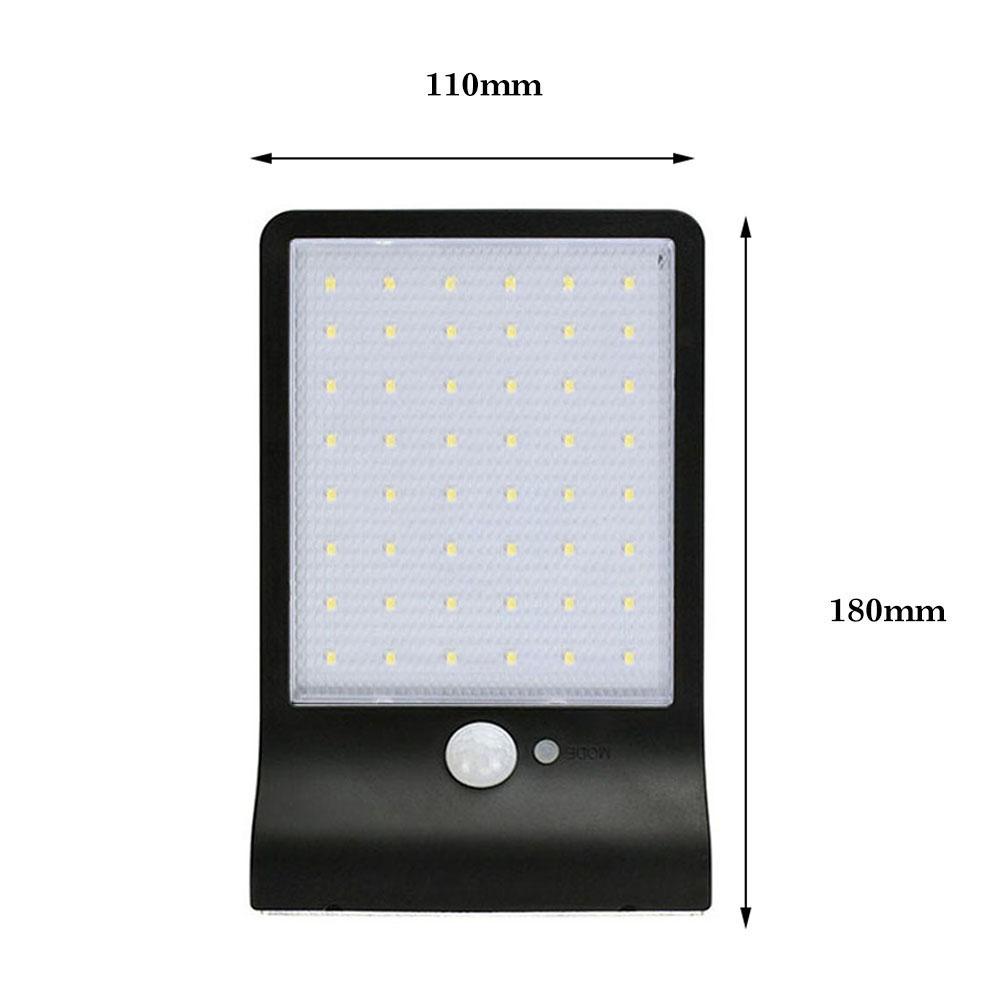 Solar Lights Outdoor PIR Motion Sensor IP65 Waterproof Energy Saving Outdoor 48LED Wall Light for Courtyards Aisles