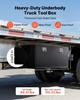 Underbody Truck Tool Box, 1219 x 609 x 609 mm Heavy Duty Steel Trailer Storage Box with Lock & Keys, Waterproof Trailer Storage Organizer Under Body