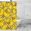 Fiokroo Cute Rubber Ducky Shower Curtain 72x72in Waterproof Polyester Fabric Yellow Cartoon Ducks Bath Curtain with 12 Hooks, Shower Curtains Sets