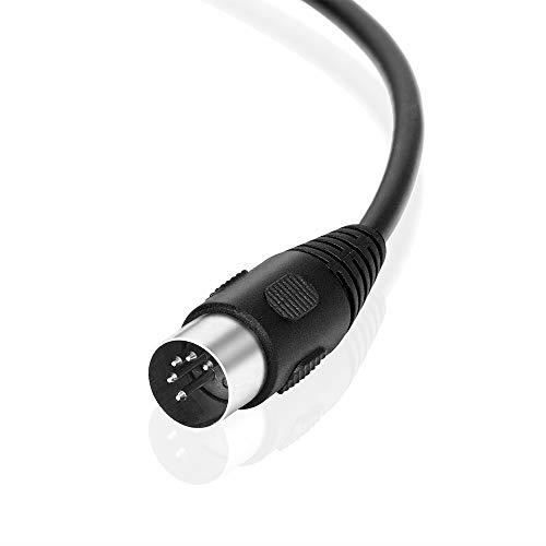 Câble Répartiteur MIDI - DigitalLife Z-MD1001-D - 5 DIN Mâle vers 2 x DIN Femelle - Y Répartiteur - Extension