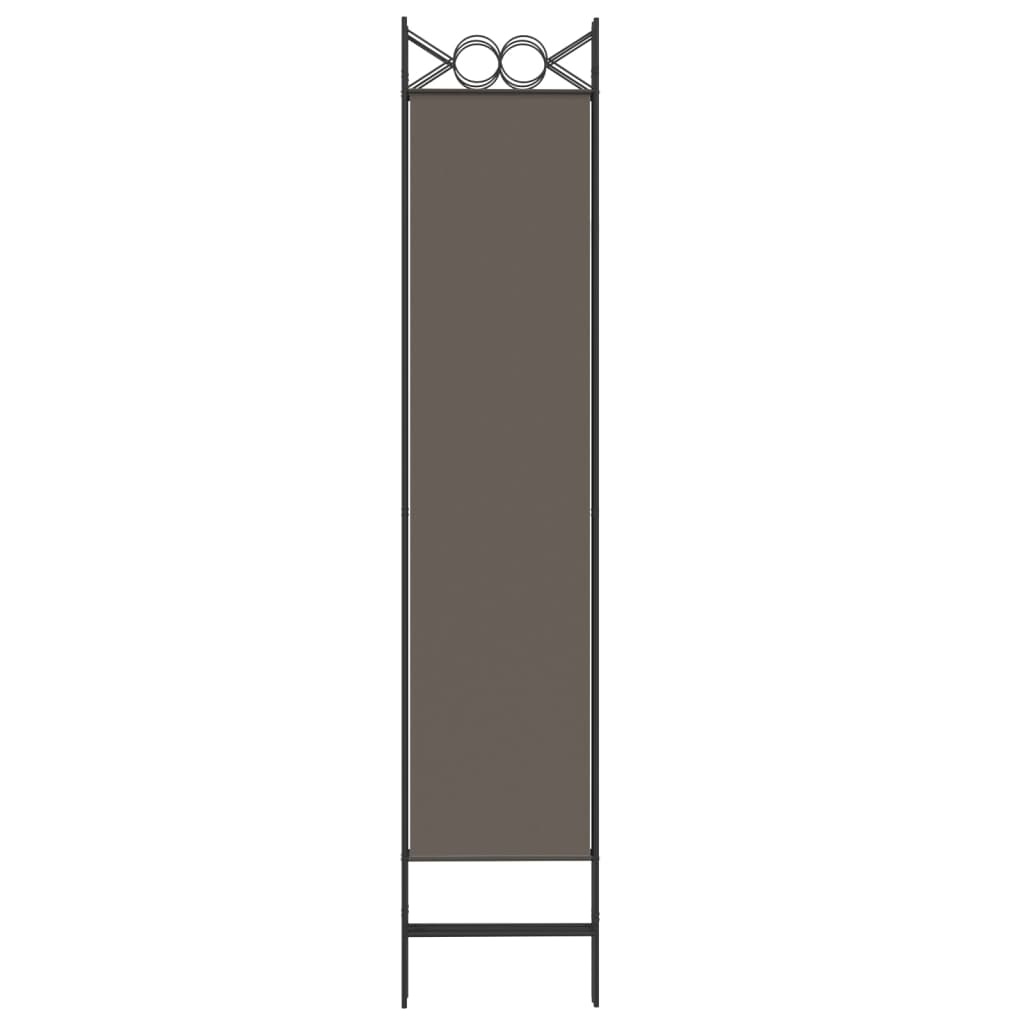 Vidaxl Parawan 4-Panelowy, Antracytowy, 160X200 Cm, Tkanina