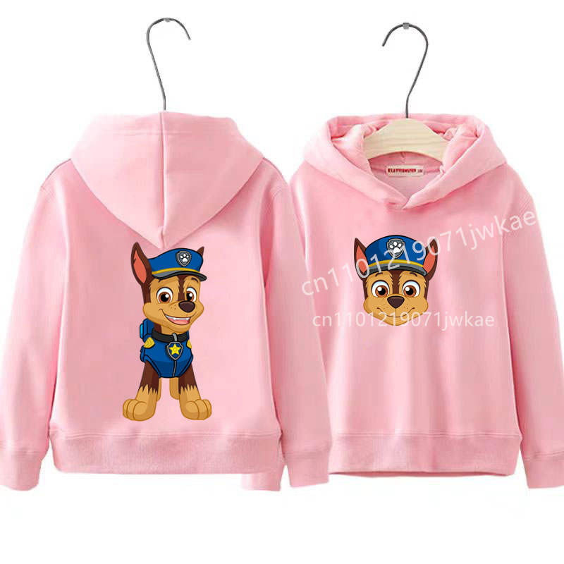 Toddler Boys Girls Casual Pullover Sweatshirt Soft Cozy Top PAW Patrol on Patrol Front and Back Patterns Print Hoodie for Kids