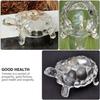 WINOMO Crystal Turtle Feng Shui Statue - Clear Crystal Turtle for Aquarium, Peace, Prosperity and Positive Energy Decoration