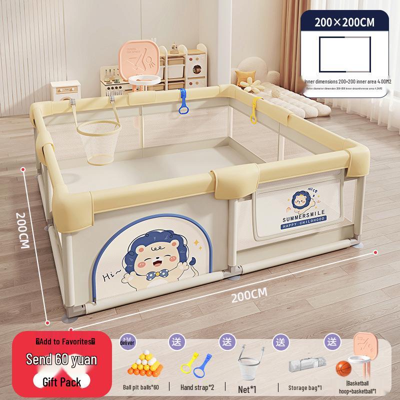 Indoor Baby Playpen & Crawling Mat: Safe Protective Fence & Walker