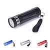 Mini Uv Ultra Violet 9 Led Flashlight Blacklight Light Inspection Lamp Torch