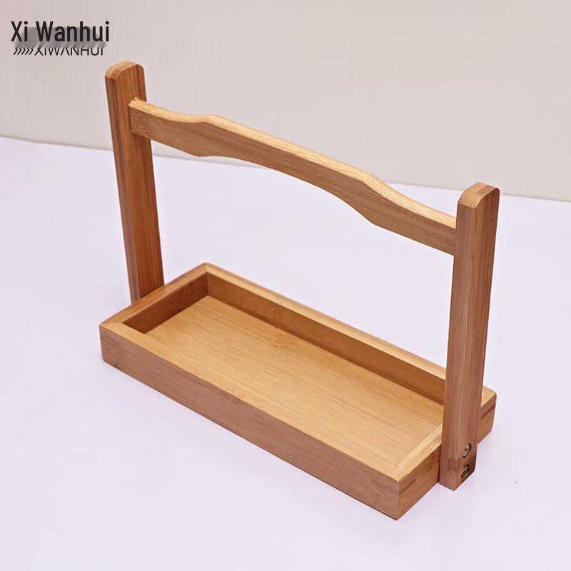 Multi-functional Bamboo Portable Tray Box