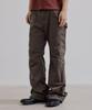 HOOVES Engineered Flare Washed Pants [Khaki Brown]