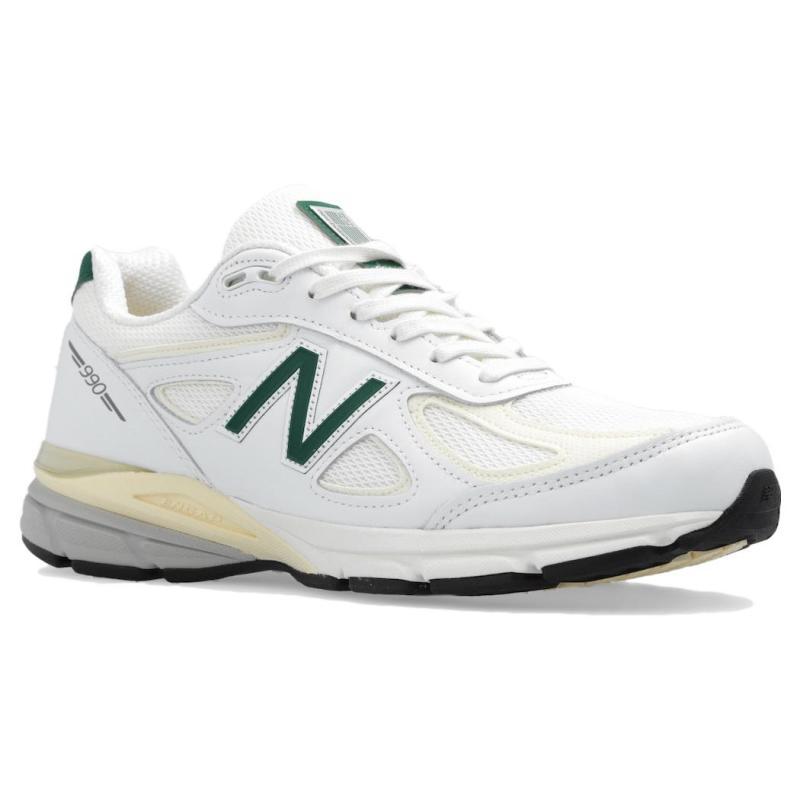 New Balance 990v4 MiUSA White Green Sneakers U990TC4
