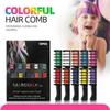 10 Colors Hair Chalk Comb Set Washable Temporary Hair Color Safe Material Colorful Makeup for Girls Parties & Holidays Gift