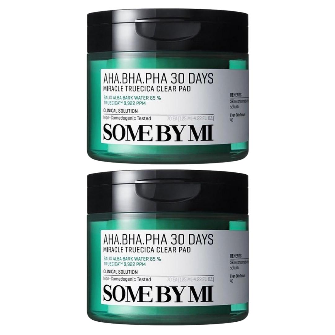

SOME BY MI AHA BHA PHA 30 Days Miracle Truecica Clear Toner Pad 125 мл (70 шт.) 125ml (70 pieces) X 2PCS
