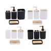 4x Bathroom Accessories Portable Practical Stylish Keep Tidy Bath Essential for Countertop Hotel Restroom Apartment Household