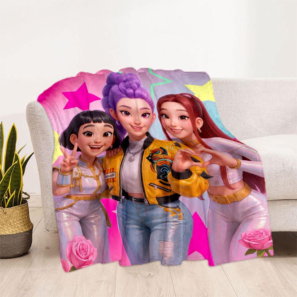Huntrx Cyberpunk Fashion Blanket Comfortable Perfect for Sofa Seaside Bed for All Seasons Modern Style Unique Gift for Family and Friends Camping