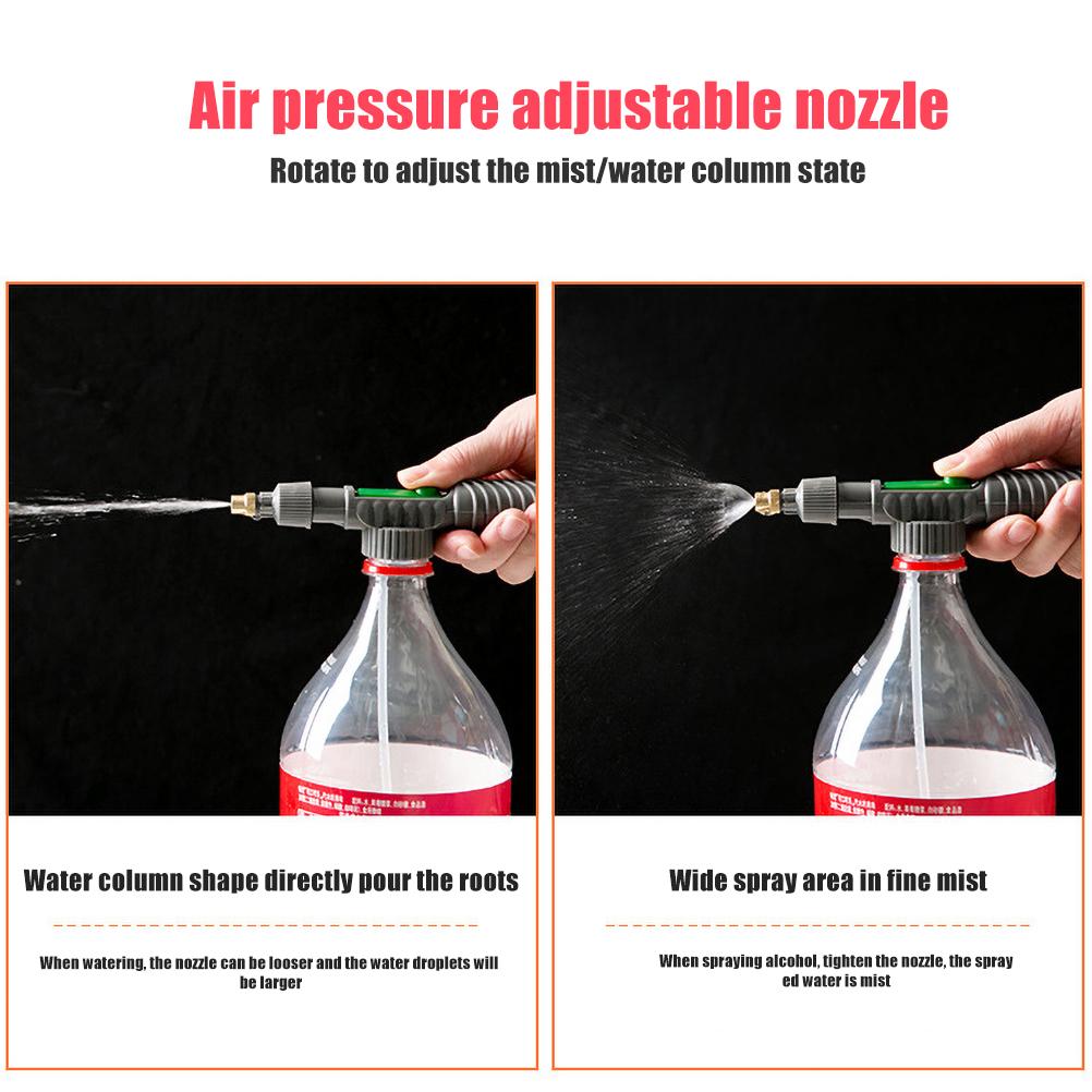 Adjustable Watering Nozzle for Watering Plants from Beverage Bottles, Universal Accessories for Watering Cans, Pressure
