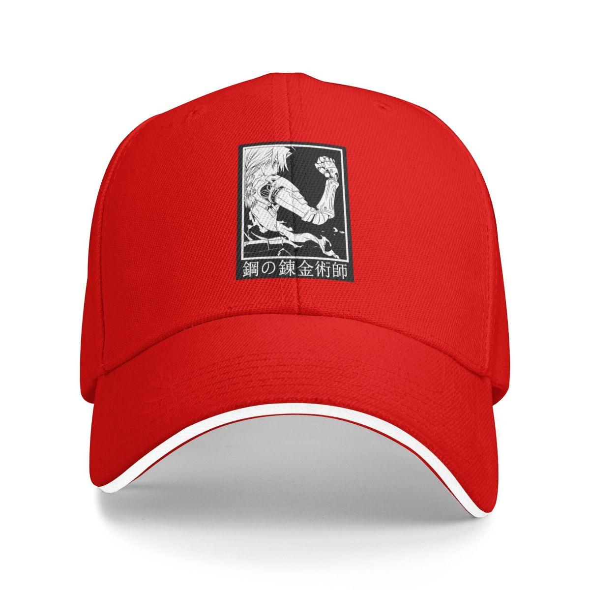 

Unisex Baseball Hats FULLMETAL ALCHEMIST 1 Outdoor Streetwear Summer Sports Baseball Caps Hip Hop Cap Casquette One Size