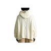 Fear of God Essentials Cable Knit Hoodie Cloud Dancer Men Tops Cream 192BT234391F