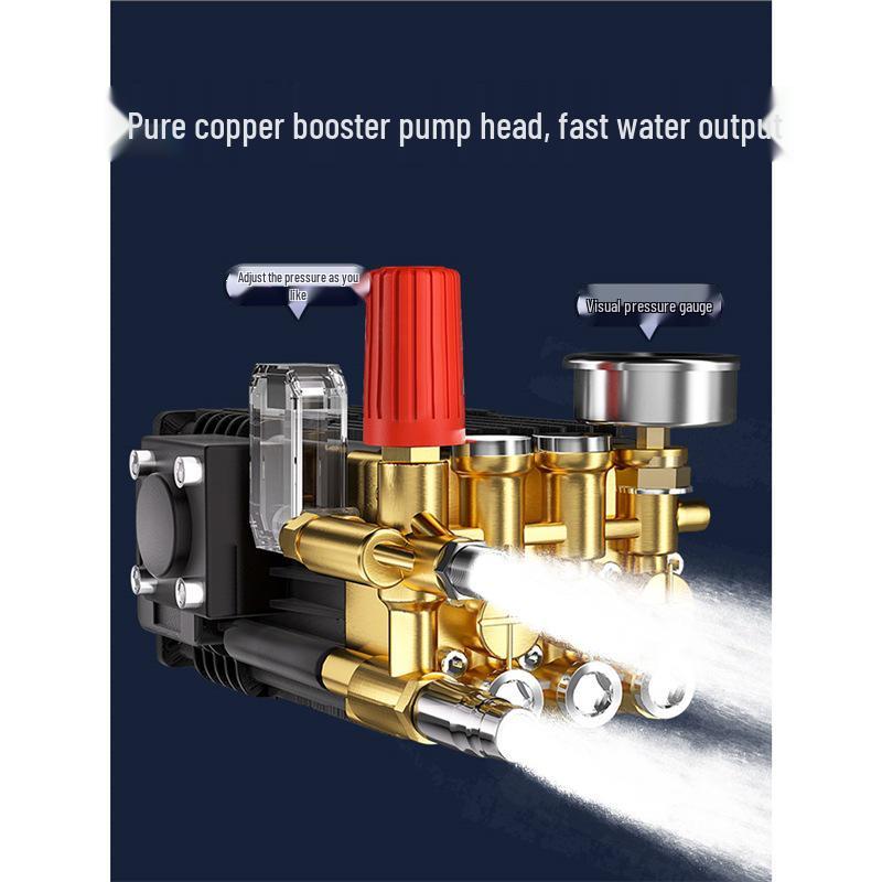 Black Cat 220V Commercial Car Washer: High-Pressure Cleaning Machine for Homes, Industrial, and Livestock Use