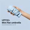 1set Ultra-Light Mini Pocket Umbrella with Case, Manual Open, Foldable 5-Fold Portable Sunshade, Fashion Cute Minimalist Design