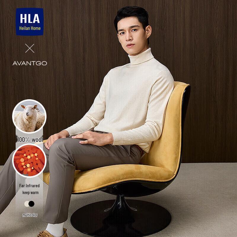 

Men s Turtleneck Pure Wool Sweater XL