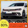 For VW Volkswagen Jetta MK5 Golf 1 Piece ABS VW POLO Car Front Logo Grille Badge Trunk Badge for Volkswagen Polo 2011 2012 2013 FD32F
