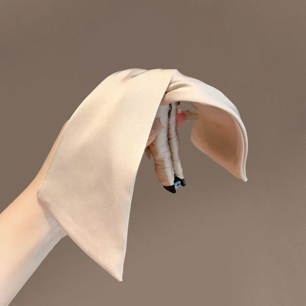 Korean Style Cloth Banana Clip Hairpin Bowknot Hair Clip Fashion Vertical Clip Women