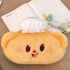 Butter Bear Plush Tote Bag With Zipper Closure For Daily Use
