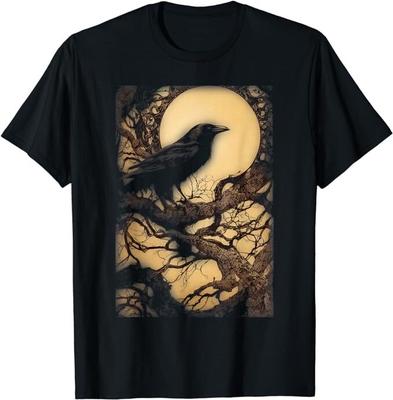 NEW LIMITED Beautiful Fantasy Pictures Of Crow On A Tree Raven TShirt Size S-5XL Unisex T-Shirt