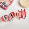 PVC Christmas Elk Hair Claw Deer Snowman Hair Clip Kawaii Santa Claus Shark Clip  Wash Face