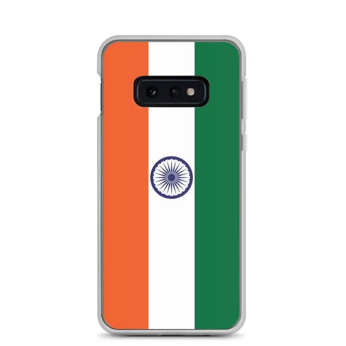 Coque Téléphone - Samsung - Galaxy S10e - Drapeau Inde - Souple - Multicolore