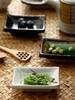 ceramic small square sauce dish Japanese style sushi dish flavoring sushi mustard plate soy sauce cherry blossom Pepper tray