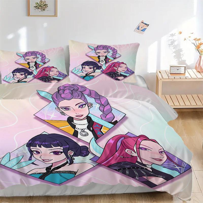 Fantasy Character Portraits Print 3Pcs Bedding Setduvet Cover With 2 Bedropillowcase Home Birthday Gift