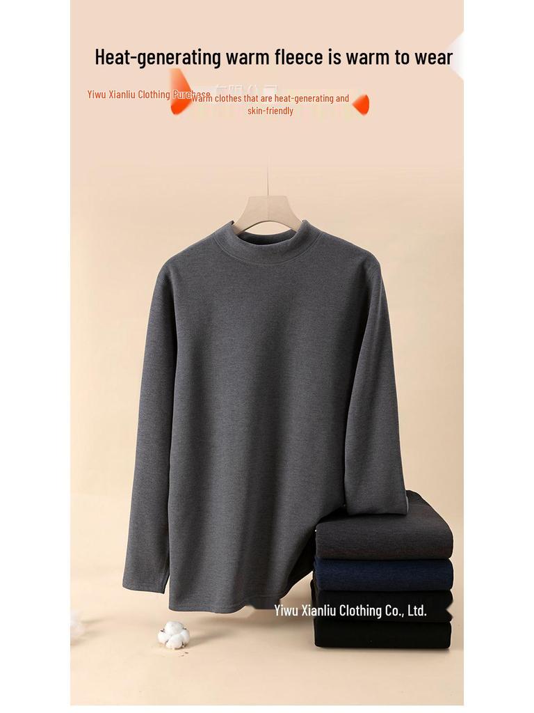 Men’s and Women’s Cozy Velvet Thermal Underwear Set for Autumn and Winter