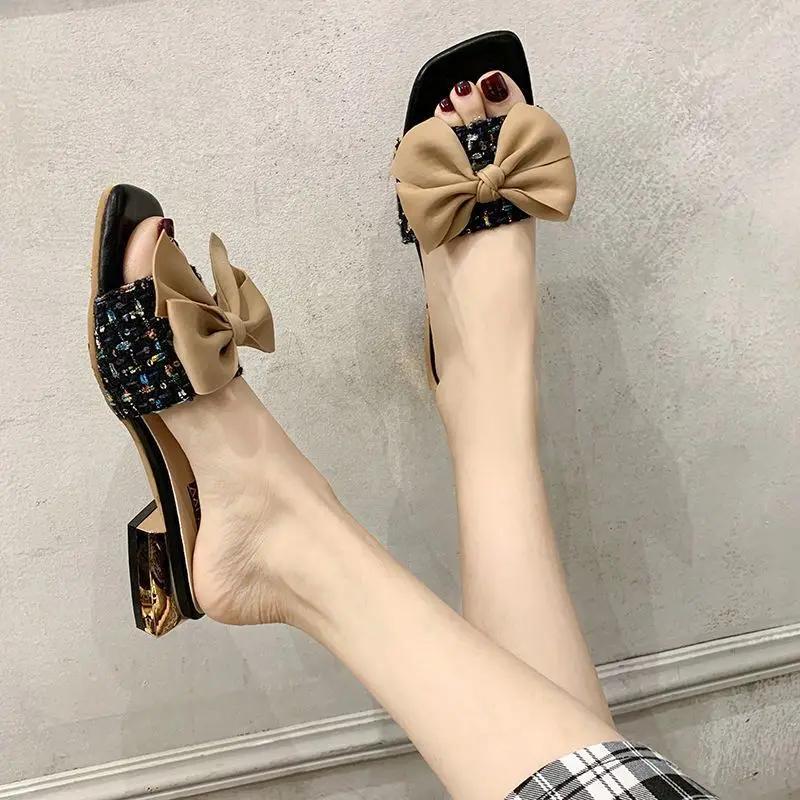 Fashion Shoes for Women Open Toe Woman Slippers Outside Sandals Vip Summer Footwear Low Price Original High Quality Slides On Promotion