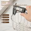 Stainless Steel Storage Basket Rustproof Quick Drain Design For Bathroom Organizing Skincare Cosmetics