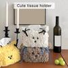 Convenient Plush Puppy Tissue Box Sturdy Tissue Box Convenient Tissue Dispenser Convenient Paper Organizers Stand