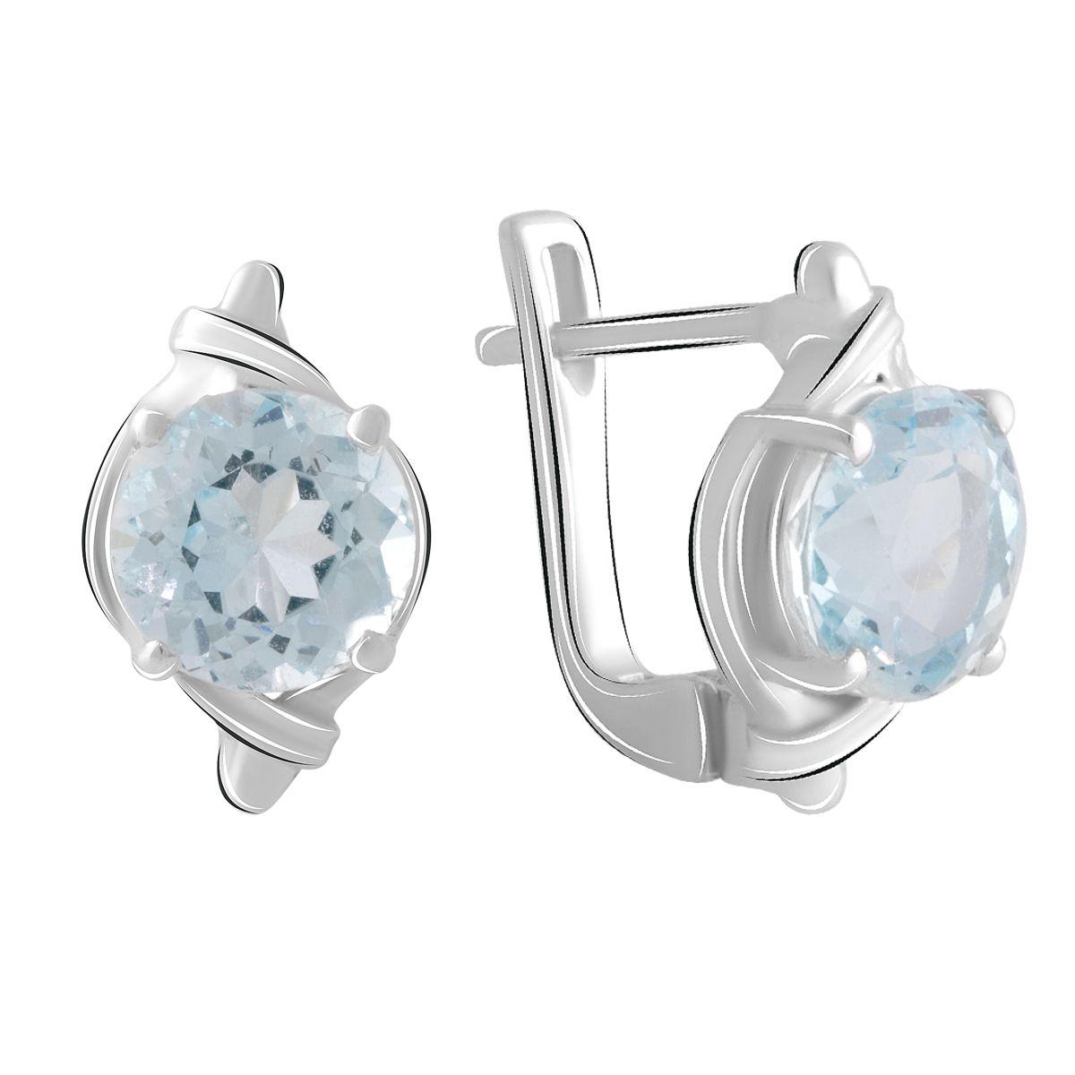 

Срібна каблучка з натуральним топазом 5.25ct (2074977) небо синє світло кольору