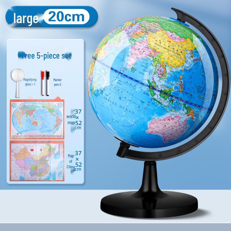 Beleuchteter Globus für Schüler: Perfekt für Grund-, Mittel- und Oberschule - Ideal für die Aufklärung von Kindern und das Erlernen von Geografie.