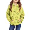 Children's Long-sleeved Loose-fitting Pullover Hoodie With Drawstring And Solid Color