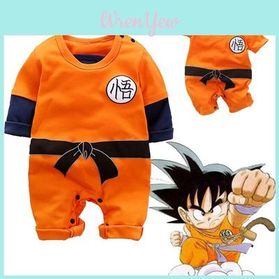 Rozkošný overálek pro novorozené chlapečky Dragon Ball Z Cosplay na Halloween
