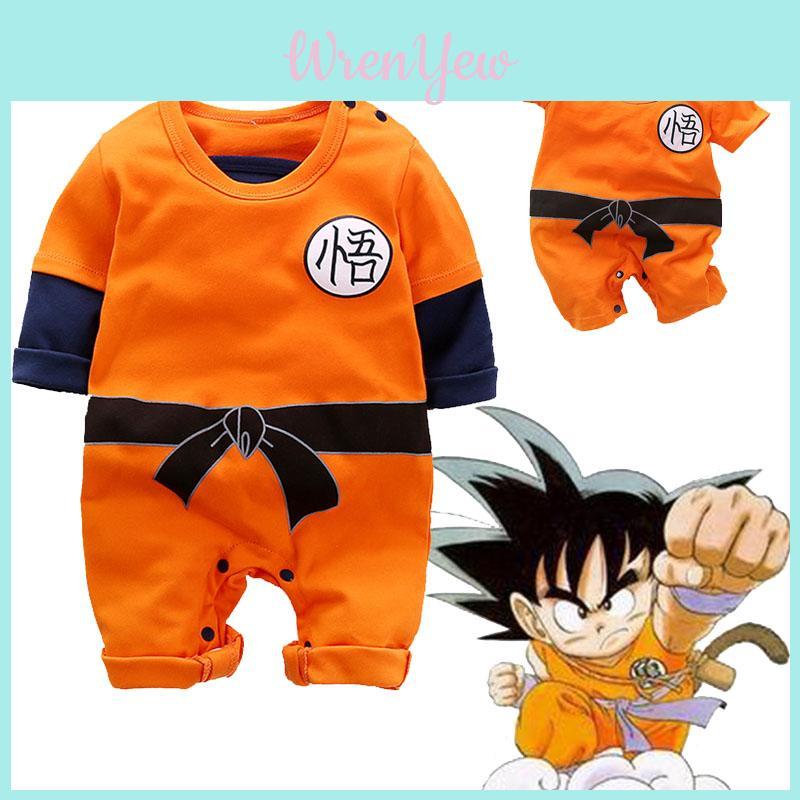 Adorabile Tutina Body Cosplay Dragon Ball Z per Neonati Maschietti per Halloween