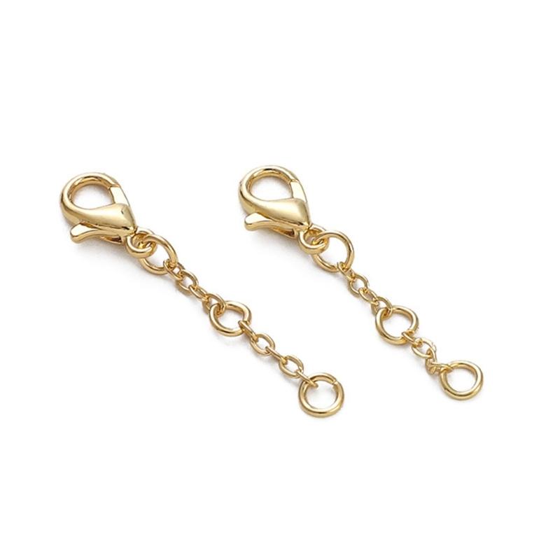 Multipurpose Adjustable Length Chain Lobster Clasp Extension Chain Charm Pendant for Comfort Fits Jewelry Accessory
