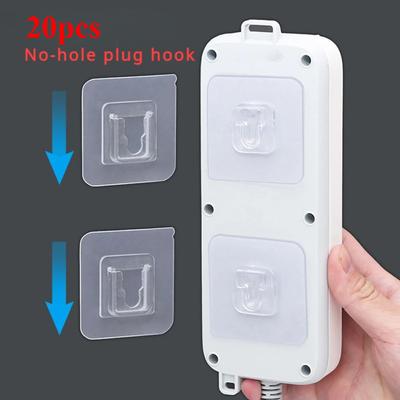 Double-sided Adhesive Wall Hook Home Accessories Multi-purpose Transparent Hook Kitchen Bathroom Self-adhesive Hooks Storage