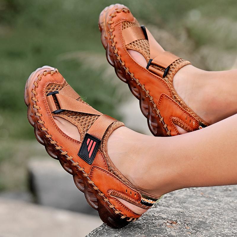 New Summer Men Sandals  Outdoor Men 'S Shoes Casual Shoes High Quality Breathable Loafers Mens Sandalias Size 38 -46