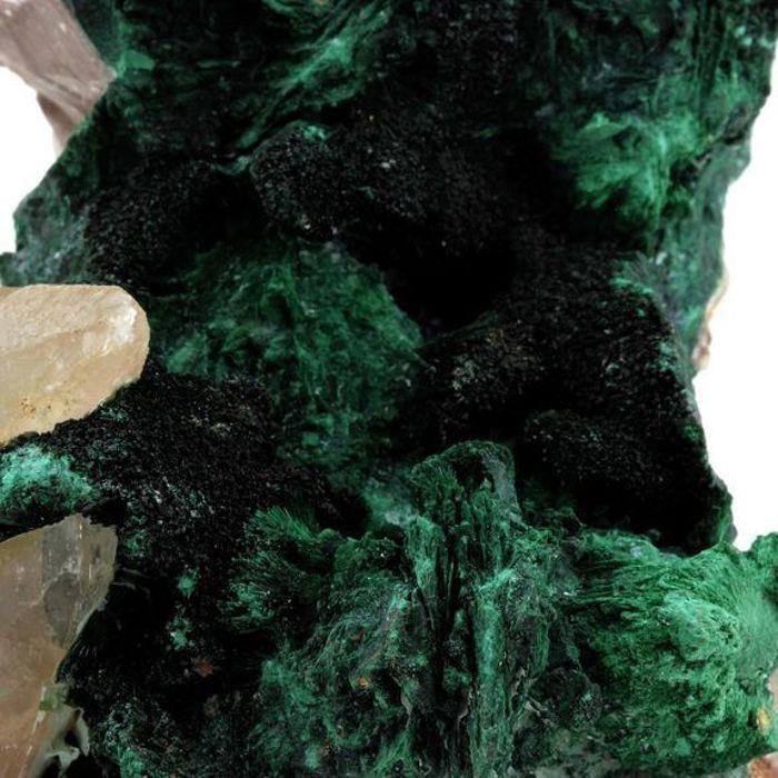 Pierres et Minéraux. Malachite + Calcite. 6120.0 ct. Kipushi, RD Congo.