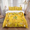 Pluto'S Yellow Adventure Print 3Pcs Bedding Setduvet Cover With 2 Bedropillowcase Home Birthday Gift